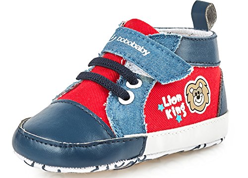 Bobobaby Bebé Zapatilla Zapatos de Bebé ZB-70 (11,5 cm (6-12 Mes), Rojo)