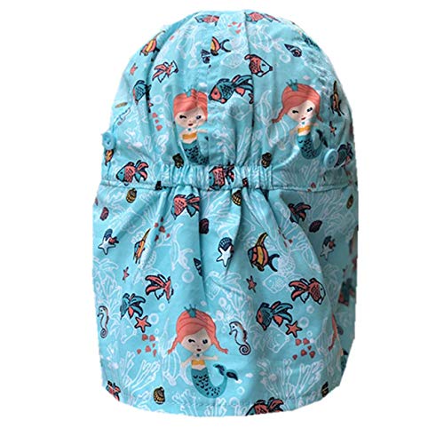 Boomly Bebé Niño Sombrero para el Sol con Proteccion de Cuello Gorra de Visera protección UV Protector Solar Playa Sombrero de Verano Gorra de Pesca