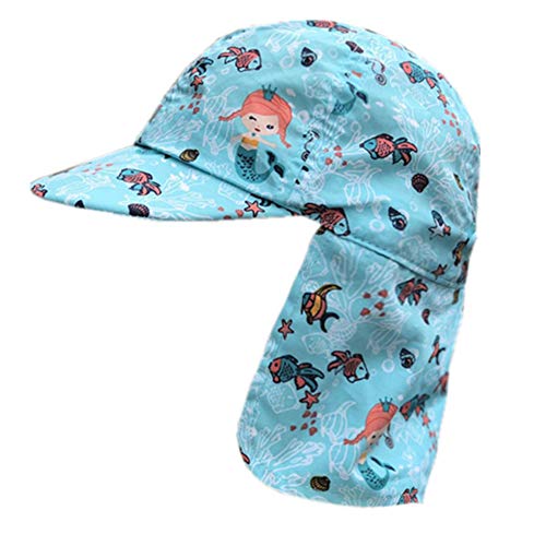 Boomly Bebé Niño Sombrero para el Sol con Proteccion de Cuello Gorra de Visera protección UV Protector Solar Playa Sombrero de Verano Gorra de Pesca