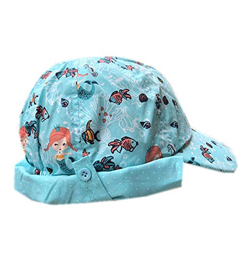 Boomly Bebé Niño Sombrero para el Sol con Proteccion de Cuello Gorra de Visera protección UV Protector Solar Playa Sombrero de Verano Gorra de Pesca