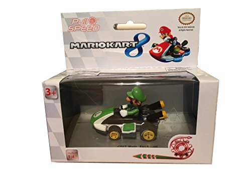 Caja Coche Pull Speed Mario Kart 8 Nintendo Luigi