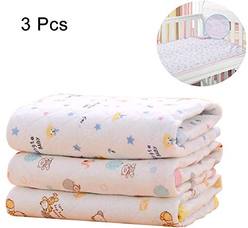 Cambiador de pañales, colchón infantil impermeable, cambiador de pañales, almohadillas protectoras para pañales, 3 unidades As show Talla:M(27.5X19.7 in)