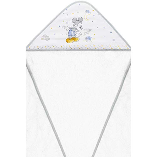 Capa de Baño Disney Counting Sheep Mickey Blanco y Gris