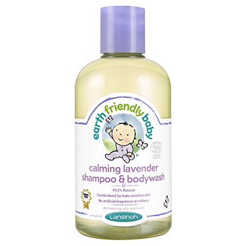 Champú y gel para el cuerpo Earth Friendly Baby Calming Lavender, 250 ml