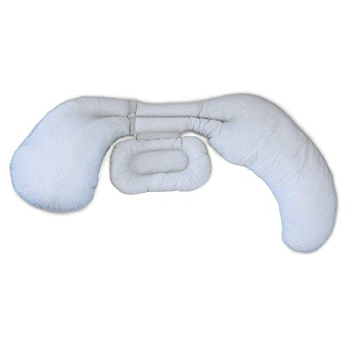 Chicco Boppy- Cojín de embarazo modular 3 piezas de algodón, máxima adaptabilidad, color blanco estampado (Geo) - Almohada de embarazo