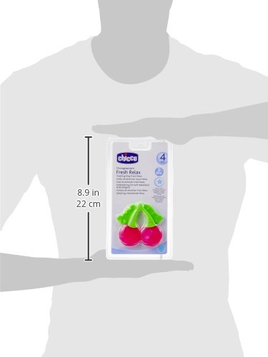 Chicco Fresh Relax - Mordedor de dentición, diseño cereza, 4 m+, 1 unidad