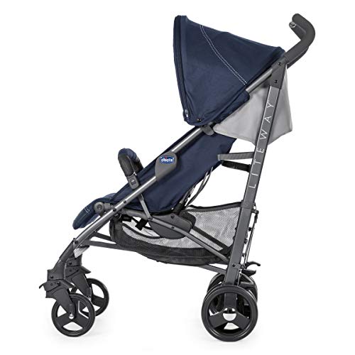 Chicco Liteway 3 - Silla de paseo ligera y compacta, 7,5 kg, color azul (India Ink)