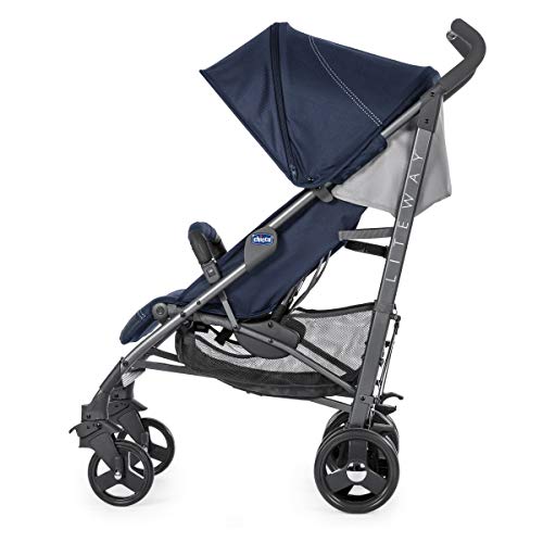 Chicco Liteway 3 - Silla de paseo ligera y compacta, 7,5 kg, color azul (India Ink)