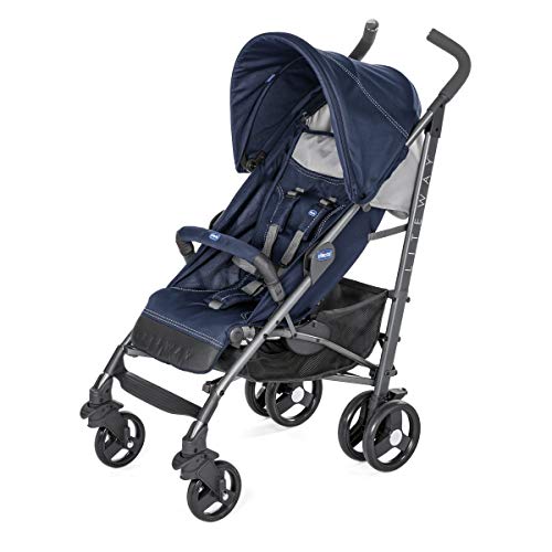 Chicco Liteway 3 - Silla de paseo ligera y compacta, 7,5 kg, color azul (India Ink)