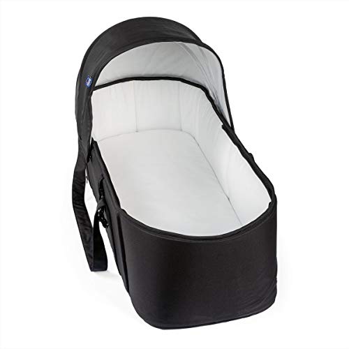 Chicco Miinimo y Chicco Goody Capazo Semi-Rígido para Para Silla de Paseo, Soporta Hasta 9 Kg, Color Negro (Jet Black)