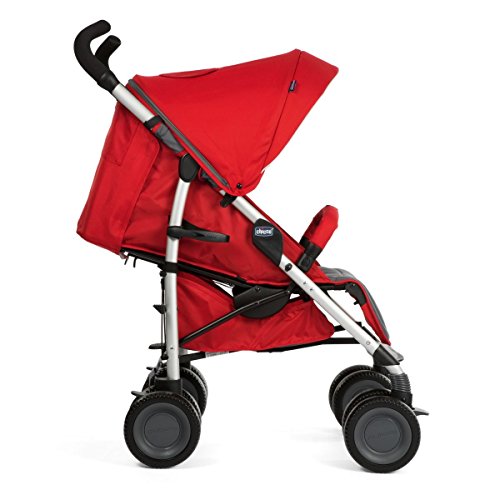 Chicco MultiWay2  Silla de paseo todoterreno con ruedas grandes y suspensión, color rojo