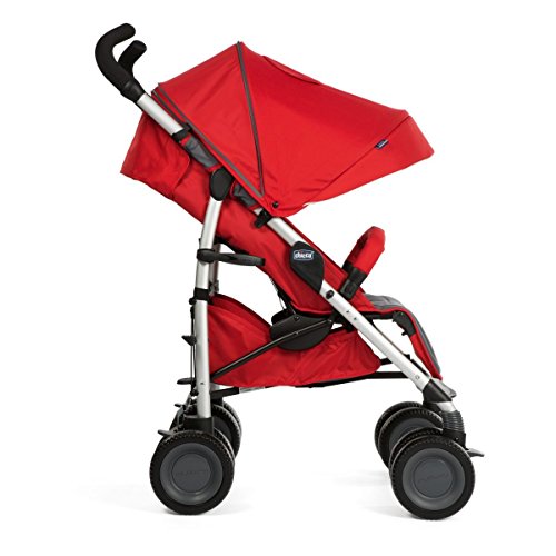 Chicco MultiWay2  Silla de paseo todoterreno con ruedas grandes y suspensión, color rojo