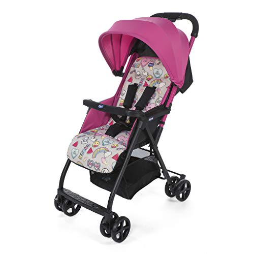 Chicco Ohlala2  Silla de paseo ultraligera y compacta, solo 3,8 kg, color rosa estampado