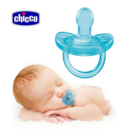 CHICCO Physio Soft, Pack de 2 Chupetes de Silicona, 0-6 m + CHICCO Easy Clip soft