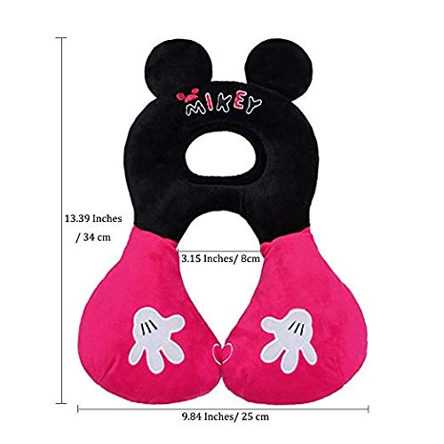 Cochecito infantil Cojín Cuello Almohada Herradura - Bebé de Carseat soporte de la cabeza de la almohadilla de los niños El compañero de viaje para unisex infantiles, diseño de la historieta