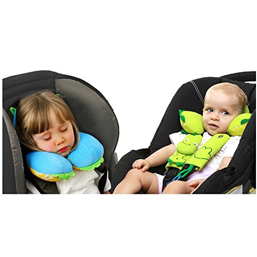 Cochecito infantil Cojín Cuello Almohada Herradura - Bebé de Carseat soporte de la cabeza de la almohadilla de los niños El compañero de viaje para unisex infantiles, diseño de la historieta