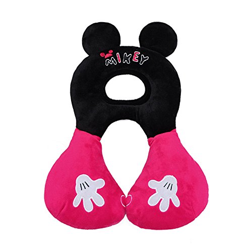 Cochecito infantil Cojín Cuello Almohada Herradura - Bebé de Carseat soporte de la cabeza de la almohadilla de los niños El compañero de viaje para unisex infantiles, diseño de la historieta