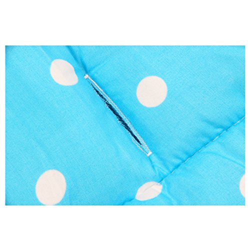 cojin de asiento de carrito de nino - SODIAL(R) Funda de algodon almohada de asiento de grueso de cochecito infantil de bebe azul