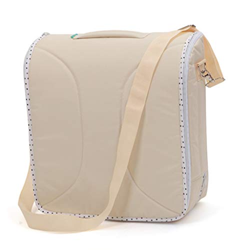 Colchón de Viaje Diagonal Portátil Mochila Plegable Remoción de Cremallera Limpieza 0-12 Meses 4 Colores 90 * 40 * 17cm MUMUJIN (Color : Beige)