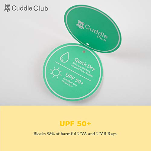 Cuddle Club Sombrero para Bebés y Niños | SPF 50+ Protección Solar Anti UV para la Cabeza y la Nuca - SunhatPenguinPurpleM