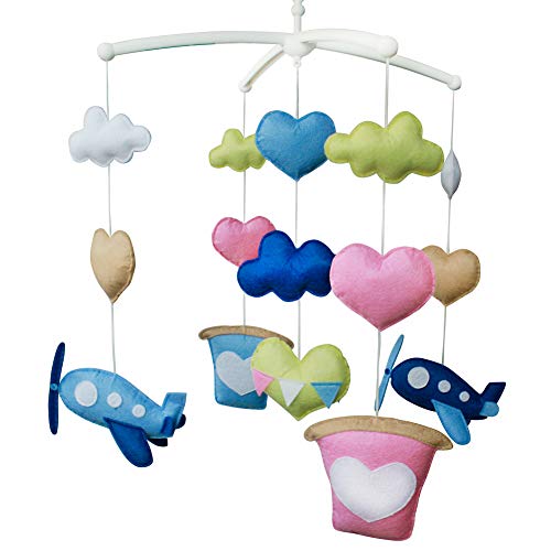 Cute Baby Mobile Crib Soft Music Cuna para dormir [Love Travel]