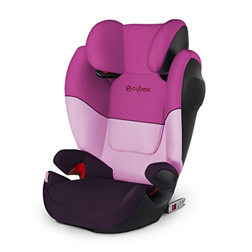 Cybex Silla de coche grupo 2/3, Solution M-Fix SL, Para coches con y sin Isofix, Grupo 2/3 (15-36 kg), Desde los 3 hasta los 12 años, Morado (Purple Rain)