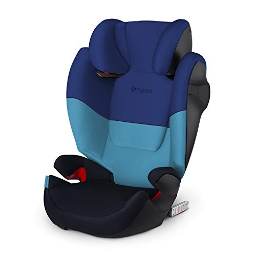 Cybex Silver Solution M-fix 519001117 Silla de Coche, Grupo 2/3, para Niños, para Coches con y sin Isofix, Colección Color 2019, Azul (Blue Moon)