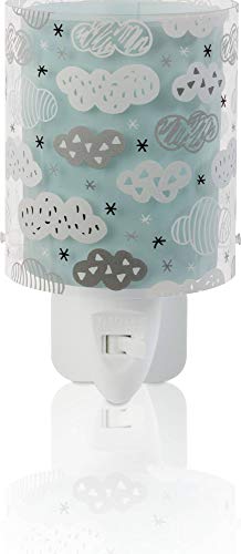 Dalber Luz nocturna quitamiedos infantil enchufe led, Clouds Verde