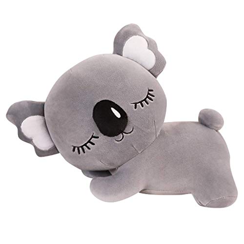 Daxiong Juguetes para niños Koala Koala de los niños Animales de Peluche Juguetes de Peluche niños Almohada muñeca de Juguete de Regalo de cumpleaños de los Animales (Color: Gris, tamaño: 50 cm),35cm