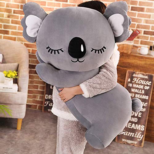 Daxiong Juguetes para niños Koala Koala de los niños Animales de Peluche Juguetes de Peluche niños Almohada muñeca de Juguete de Regalo de cumpleaños de los Animales (Color: Gris, tamaño: 50 cm),35cm