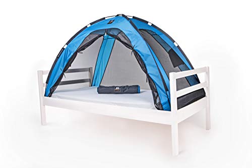 Deryan - Tienda para cama infantil, color azul