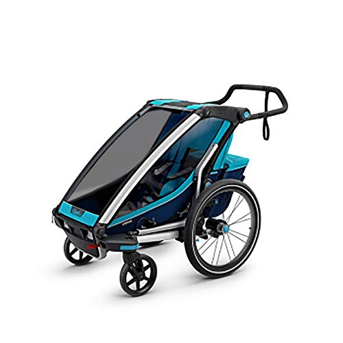 Dfghbnbaby 360 Giratorio 2-en-1 Doble Niño Remolque de Dos Ruedas de Bicicletas de Carga y del Basculador con 2 arneses de Seguridad (Color, tamaño : Free Size)