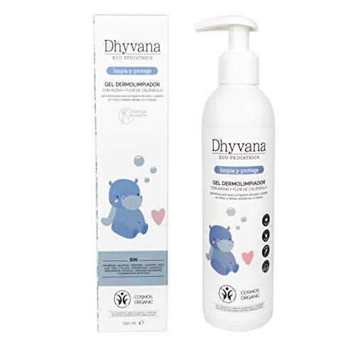 DHYVANA Dermolimpiador Natural. Gel Syndet Piel & Cabello. Niños & Piel Atópica.