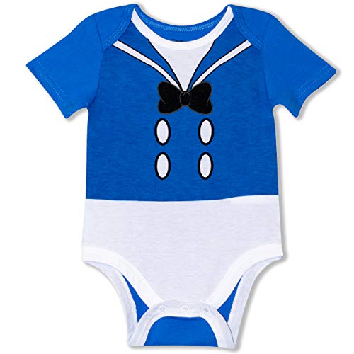 Disney 5-Pack Baby Boy Onesies with Mickey, Donald, Goofy for Infant and Newborn