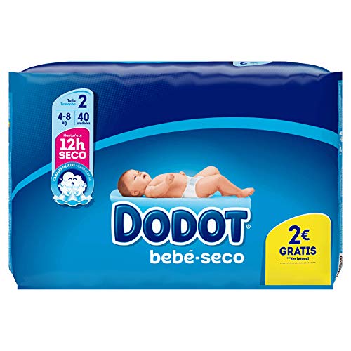 Dodot - Pañales para bebé, talla 2, 40 unidades