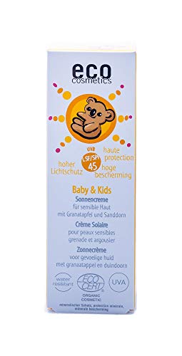 Eco Cosmetics - Protector solar F45 Bebé y niños, EcoCosmetics 50ml