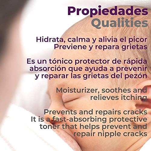 Edda Innova Pharma Locion Cuidado del Pezon Lactancia 300 ml - Antigrietas Hidratante Calmante Reparador - Sensacion Frescor - Textura Acuosa - Rapida absorción - Sin Residuos - Farmaceutico