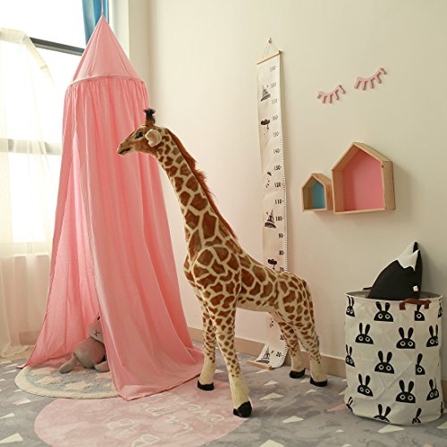 Edith qi Princesa Mosquitera para Cuna Niña, Cama Tiendas de dosel decorativa para niños y niñas,zona de juegos de juego para niños, sala de lectura, Height 240cm