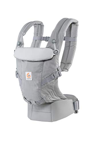 Ergobaby Mochila Portabebés Ergonomicas para Recién Nacido a 20kg, Adapt 3-Posiciones (Gris)