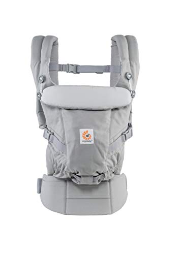 Ergobaby Mochila Portabebés Ergonomicas para Recién Nacido a 20kg, Adapt 3-Posiciones (Gris)