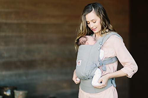 Ergobaby Mochila Portabebés Ergonomicas para Recién Nacido a 20kg, Adapt 3-Posiciones (Gris)