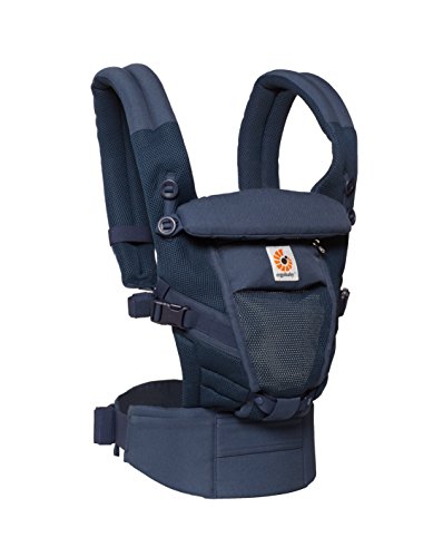 Ergobaby - Mochila Portabebes Ergonomico para Recien Nacido,  3-Posiciones, Azul marino