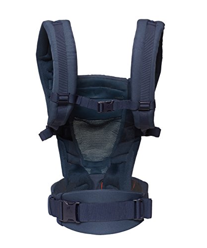 Ergobaby - Mochila Portabebes Ergonomico para Recien Nacido,  3-Posiciones, Azul marino