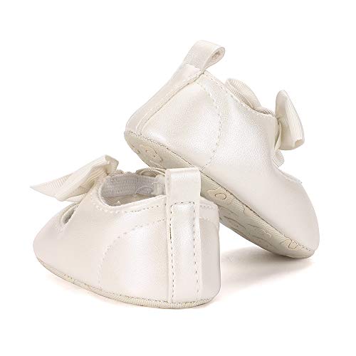 Estamico Zapatos Primeros Pasos bebé Ballet niñas Beige 6-12 Meses