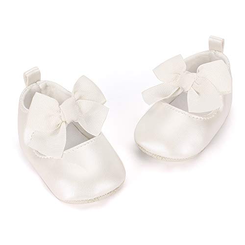 Estamico Zapatos Primeros Pasos bebé Ballet niñas Beige 6-12 Meses