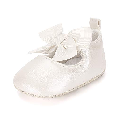 Estamico Zapatos Primeros Pasos bebé Ballet niñas Beige 6-12 Meses