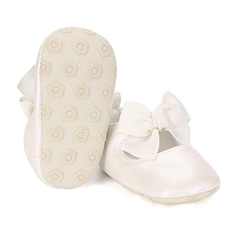 Estamico Zapatos Primeros Pasos bebé Ballet niñas Beige 6-12 Meses