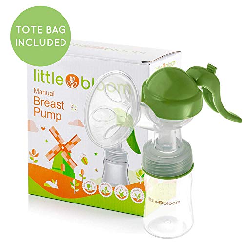 Extractor de leche de Silicona Littlebloom – Extractor leche materna 100% libre de BPA Manos Libres con Diseño Mejorado y Cómodo y con Tapas …