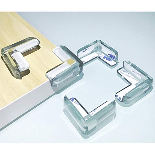 Faburo 16Pcs Protector de Esquina,Protecciones Transparentes de Esquina de seguridad Protección contra Impactos para Bebés y Niño