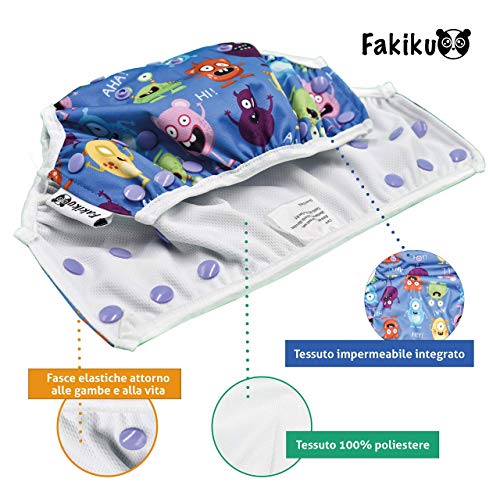 fakiku Traje De Baño De Pañal Para Niños (0-36 Meses),pañal Bañador, Ajustable, Lavable Y Reutilizable, Para Piscina Y Mar, 2 Unidades, Pañal De Natar Pantalones De Entrenamiento